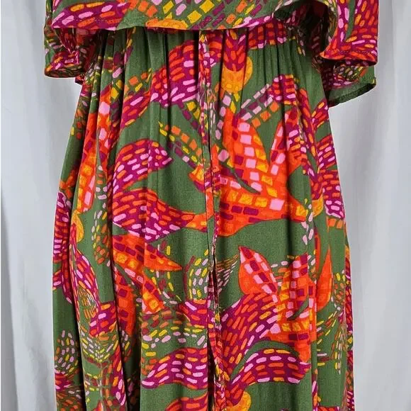 JAPNA WOMEN'S STRAPLESS MAXI DRESS – VIBRANT FLORAL PRINT – SIZE SMALL – NWT - Picture 5 of 15